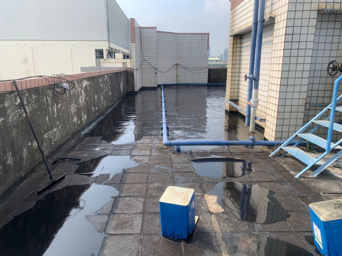 天倫街屋頂防水-施工中