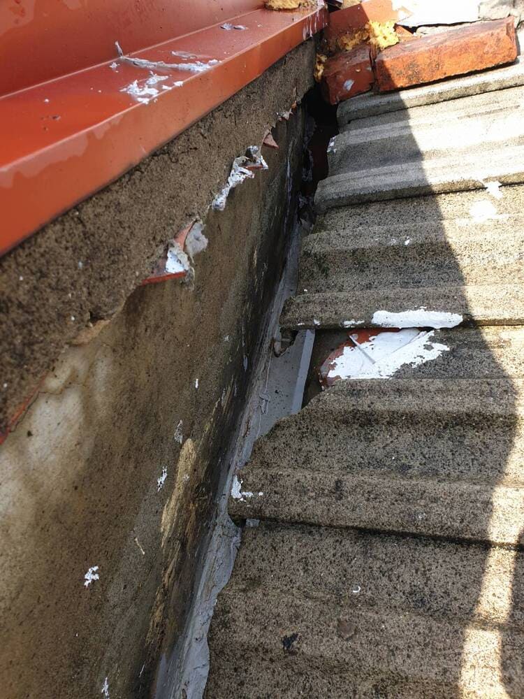 【高雄屋頂防水】三合院屋頂排水溝與瓦磚防水