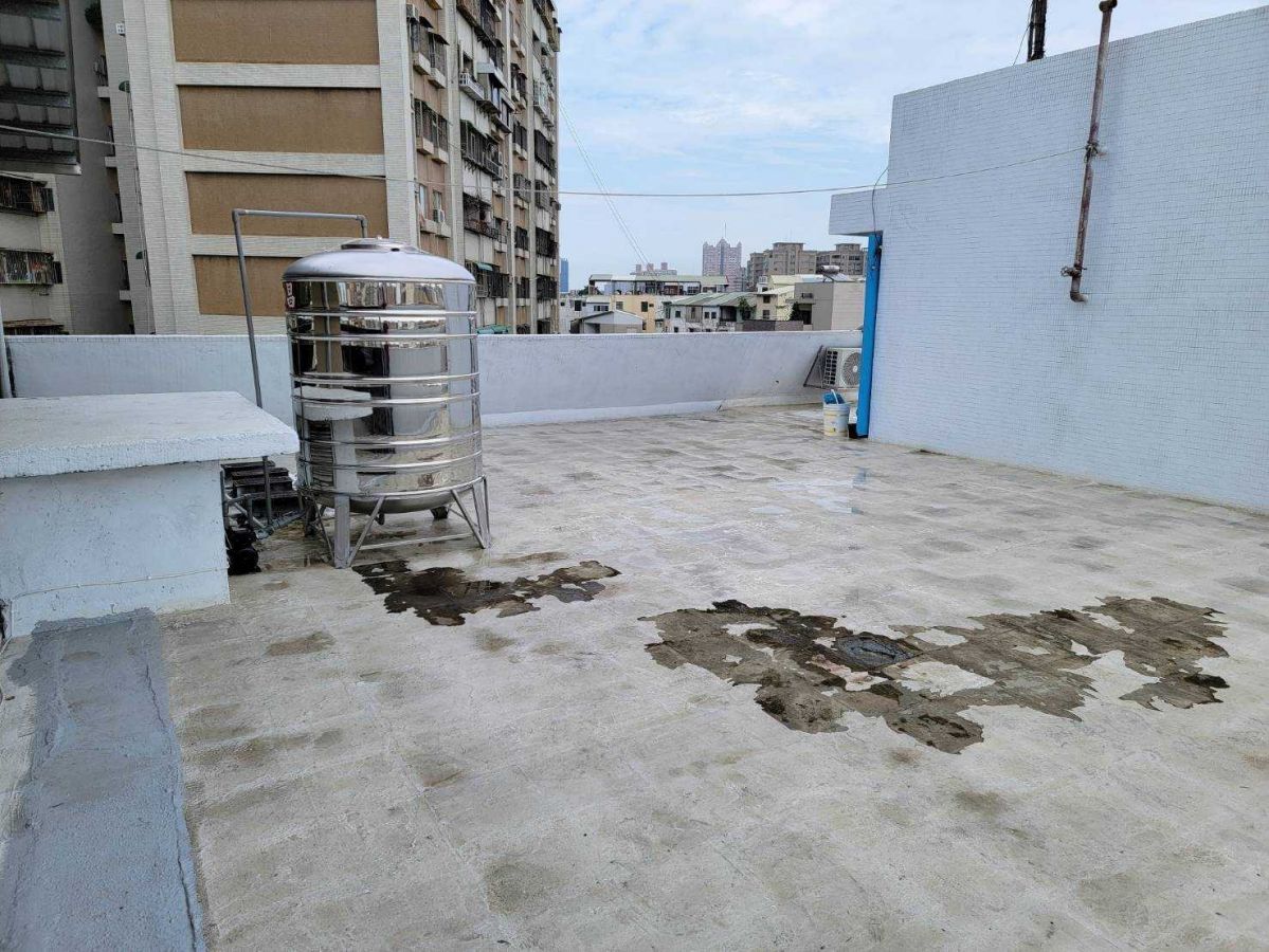【台南防水工程】樓頂地板防水未施工過程