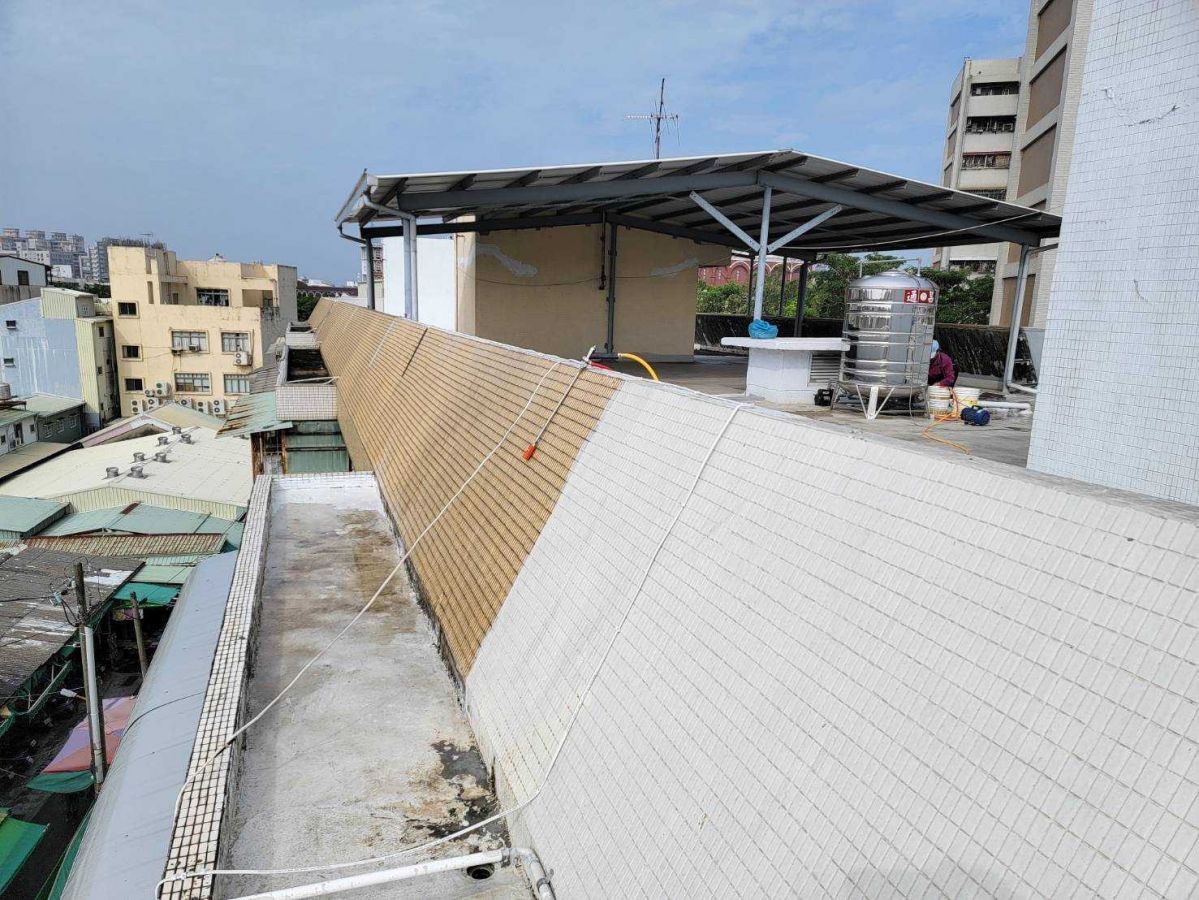 【台南防水工程】樓頂地板防水未施工過程